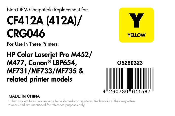 OFFICE-Partner Premium Toner - alternativ zu HP 410A (CF412A) - gelb OFFICE-Partner Premium Toner - alternativ zu HP 410A (CF412A) - gelb
